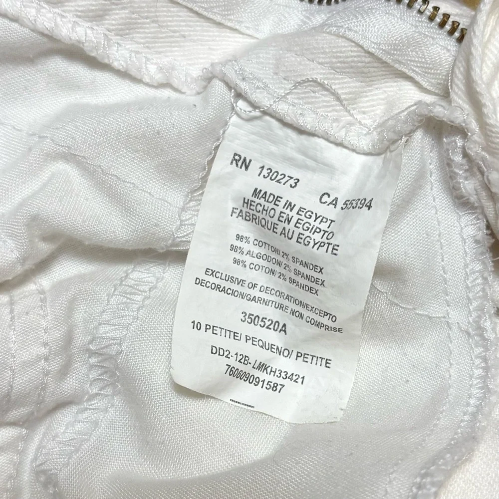 Lee White Straight Leg Ankle Length Jeans - Picture 12 of 12